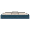 VidaXL Cadre de lit ottoman sans matelas bleu fonc&eacute; 180x200 cm velours