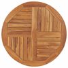 vidaXL Dessus de table Bois de teck solide Rond 2,5 cm 80 cm