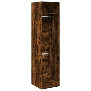 vidaXL Garde-robe ch&ecirc;ne fum&eacute; 50x50x200 cm bois d'ing&eacute;nierie