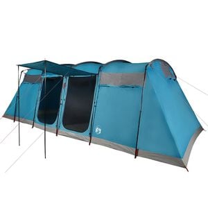 vidaXL Tente familiale tunnel 8 personnes bleu imperm&eacute;able