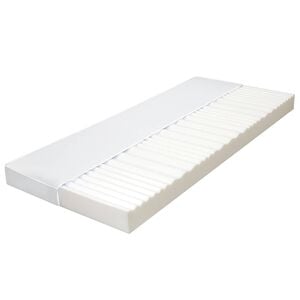 vidaXL Matelas 90x200 cm 7 zones Mousse PU 10 cm H2 H3