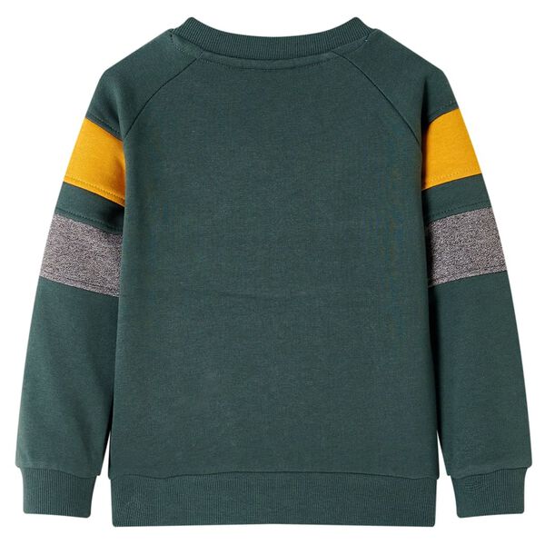 Sweatshirt pour enfants vert fonc&eacute; 104