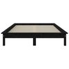 vidaXL Cadre de lit sans matelas noir 160x200 cm bois massif