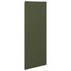vidaXL Jardini&egrave;res 2 pcs vert olive triangulaire 30x26x75 cm acier