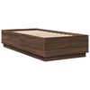 vidaXL Cadre de lit sans matelas ch&ecirc;ne marron 90x200 cm