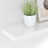 vidaXL &Eacute;tag&egrave;re murale flottante 4pcs Blanc brillant 120x23,5x3,8cm MDF