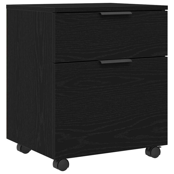 vidaXL Cabinet de Dossier Ch&ecirc;ne noir 45 x 38 x 54 cm Bois d'ing&eacute;nierie