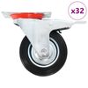 vidaXL 32 pcs Roulettes pivotantes 100 mm