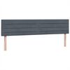 vidaXL Sommier &agrave; lattes de lit et matelas gris fonc&eacute; 200x210cm velours