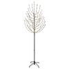 vidaXL Arbre de No&euml;l LED Noir 210 cm Acier 180 LED