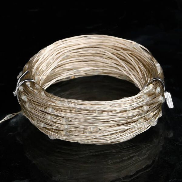 vidaXL Guirlande lumineuse micro LED 40m 400 LED bleu 8 fonctions