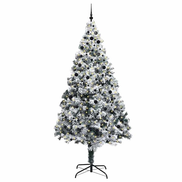 vidaXL Sapin de No&euml;l avec 300 LED avec support Vert 300 cm PVC