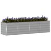 vidaXL Jardini&egrave;re Gris clair 240 x 80 x 75 cm Acier