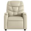 vidaXL Fauteuil de massage inclinable cr&egrave;me similicuir