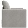 vidaXL Canap&eacute;-Lit 60cm Gris clair Velours