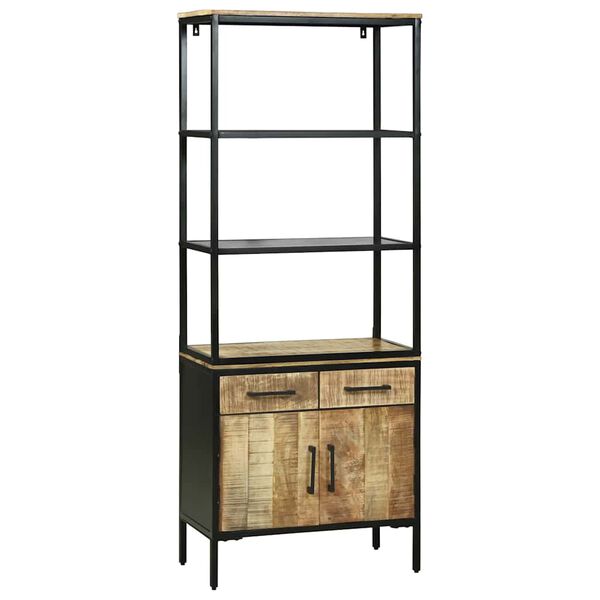 vidaXL Haut Armoire Marron 70 x 35 x 180 cm Bois de mangue massif