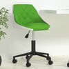 vidaXL Chaise de bureau pivotante Vert et blanc Similicuir