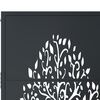 vidaXL Portail de jardin anthracite 100x75 cm acier conception d'arbre