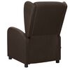 vidaXL Fauteuil de massage Marron foncé Tissu