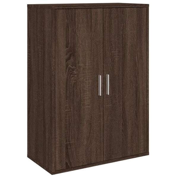vidaXL Buffets 2 pcs ch&ecirc;ne marron 60x31x84 cm bois d'ing&eacute;nierie
