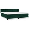 vidaXL Sommier &agrave; lattes de lit et matelas Vert fonc&eacute; 200x200cm Velours