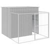 vidaXL Niche pour chien avec cour gris clair 214x253x181 cm