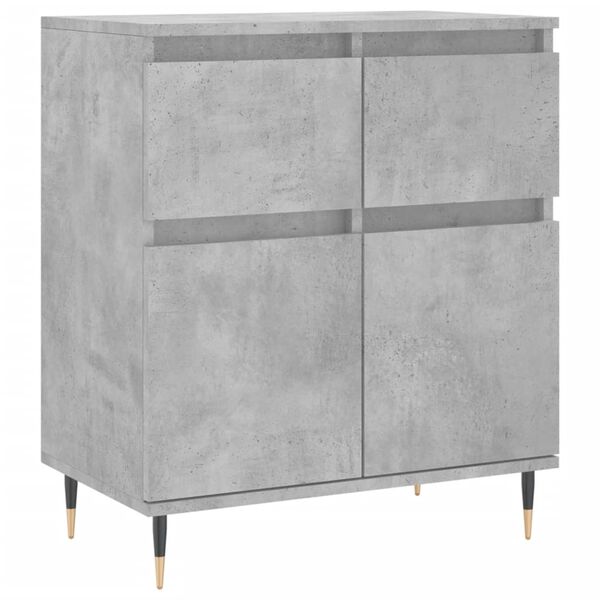 vidaXL Buffet Gris béton 60x35x70 cm Bois d'ingénierie