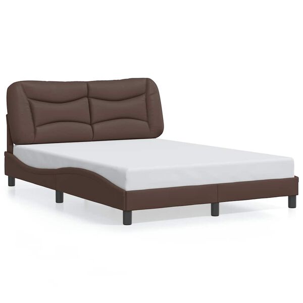 vidaXL Cadre de lit sans matelas Hvar marron 120x200 cm similicuir