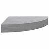 vidaXL &Eacute;tag&egrave;res d'angle murales 2 pcs Gris b&eacute;ton 35x35x3,8 cm MDF