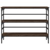 vidaXL Table console ch&ecirc;ne marron 100x32x75 cm bois d'ing&eacute;nierie
