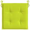vidaXL Coussins de chaise de jardin lot de 2 vert vif 50x50x4 cm
