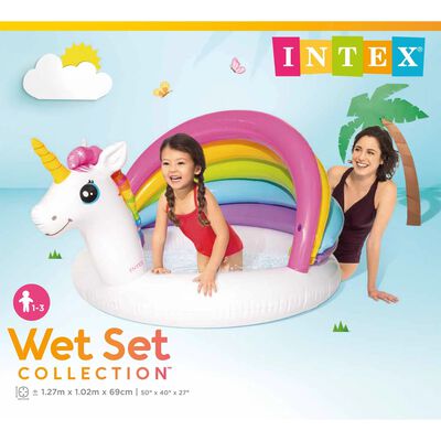 Piscine Intex gonflable pour bébé - Jouet d'eau babypool multicolore