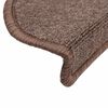 vidaXL Tapis d'escalier 30 pi&egrave;ces 56 x 17 x 3 cm marron caf&eacute; demi-rond