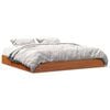 vidaXL Cadre de lit sans matelas cire marron 200x200cm bois pin massif