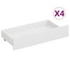 vidaXL Cadre de lit sans matelas blanc bois massif de pin 200x200 cm