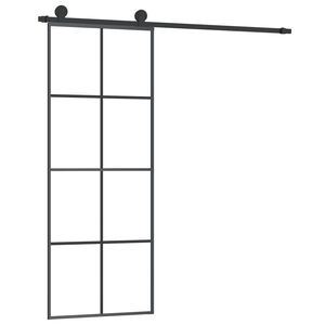 vidaXL Porte coulissante avec kit de quincaillerie 76x205 cm Verre ESG