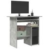 vidaXL Bureau Gris b&eacute;ton 80x45x74 cm Bois d&rsquo;ing&eacute;nierie