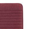 vidaXL Chaises &agrave; manger lot de 6 rouge bordeaux tissu