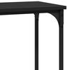 vidaXL Table console Ch&ecirc;ne noir 75 x 30.5 x 75 cm Bois d'ing&eacute;nierie