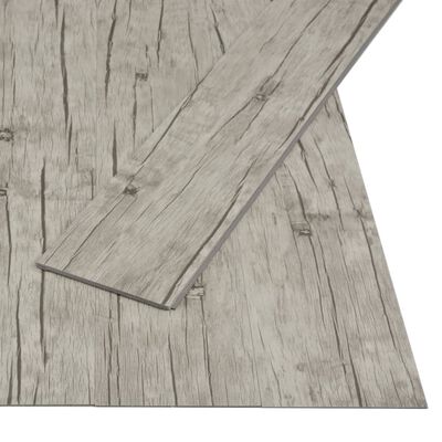 vidaXL Plancher à enclenchement 3,51 m² 4 mm PVC Chêne délavé