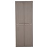 vidaXL Armoire de rangement jardin Marron 65x45x172 cm PP Aspect bois