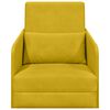 vidaXL Canap&eacute;-Lit Jaune 65 x 80 x 83 cm Velours