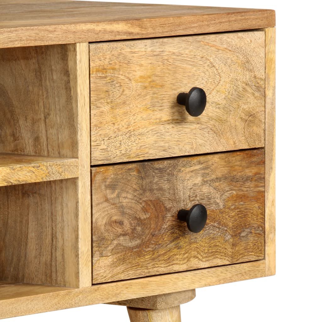 vidaXL Meuble TV 110x35x40 cm Bois massif de manguier