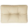 vidaXL Coussin de palette beige 60x40x12 cm tissu