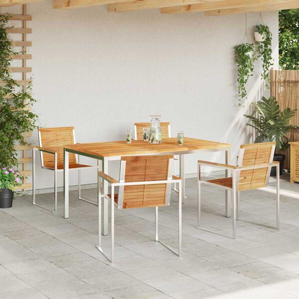 vidaXL Ensemble de salle à manger pour jardin 5 pcs