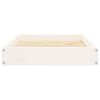 vidaXL Lit pour chien Blanc 61,5x49x9 cm Bois de pin solide