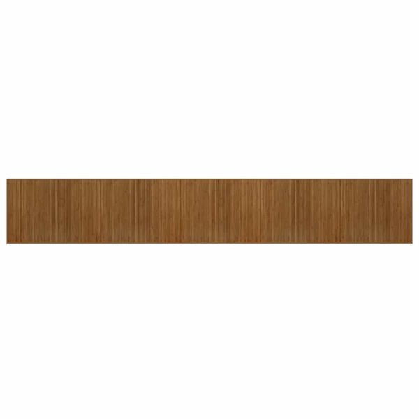 vidaXL Tapis rectangulaire marron 80x1000 cm bambou