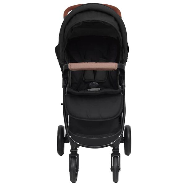 vidaXL Poussette pour b&eacute;b&eacute; 2-en-1 Anthracite Acier
