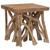 vidaXL Table basse en rondin 40x40x40 cm bois de r&eacute;cup&eacute;ration m&eacute;lang&eacute;