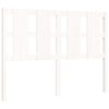vidaXL Cadre de lit sans matelas blanc 140x200 cm bois massif